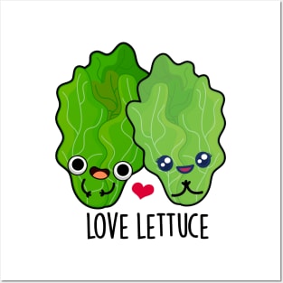 Love Lettuce Cute Veggie Pun Posters and Art